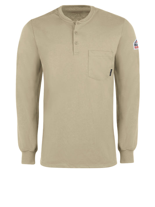 Men's Fr Lightweight Henley- Ch - SEL2 - Khaki