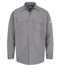 Men's Midweight Excel Flame-Resistant Work Shirt - SEW2 - Silver Grey