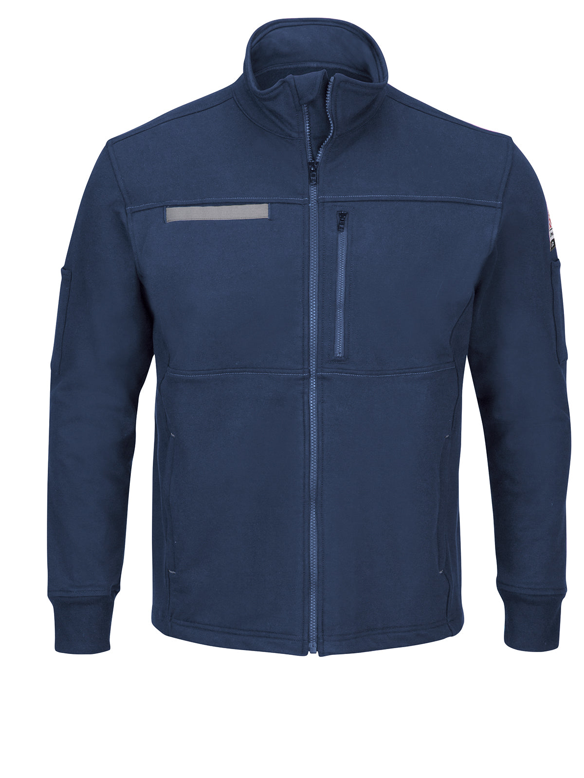 Men's Fleece Full Zip Jacket - - SEZ2 - Navy