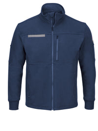 Men's Flame-Resistant Zip-Up Fleece Jacket - SEZ2 - Navy