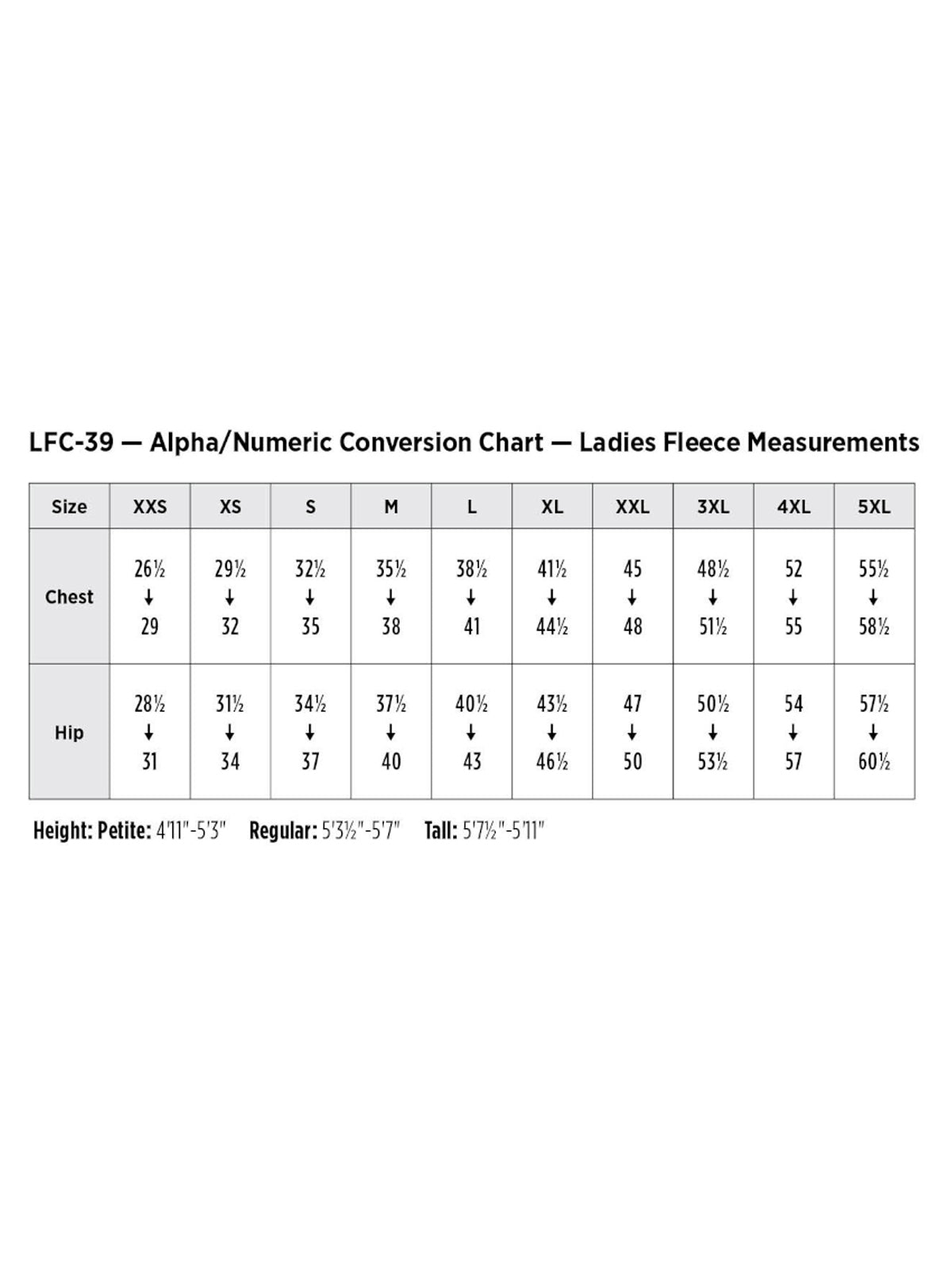SIZECHART