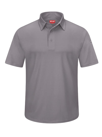 Men's Short Sleeve Performance Knit Flex Series Pro Polo - SK90 - Grey