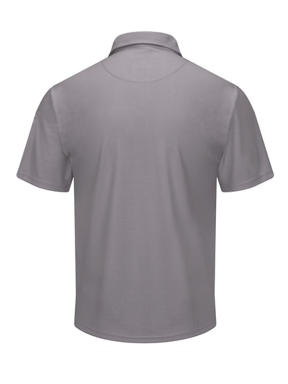 Men's Short Sleeve Performance Knit Flex Series Pro Polo - SK90 - Grey