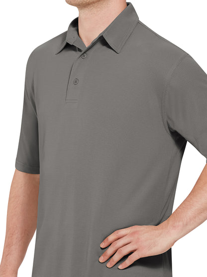 Men's Short Sleeve Performance Knit Flex Series Pro Polo - SK90 - Grey