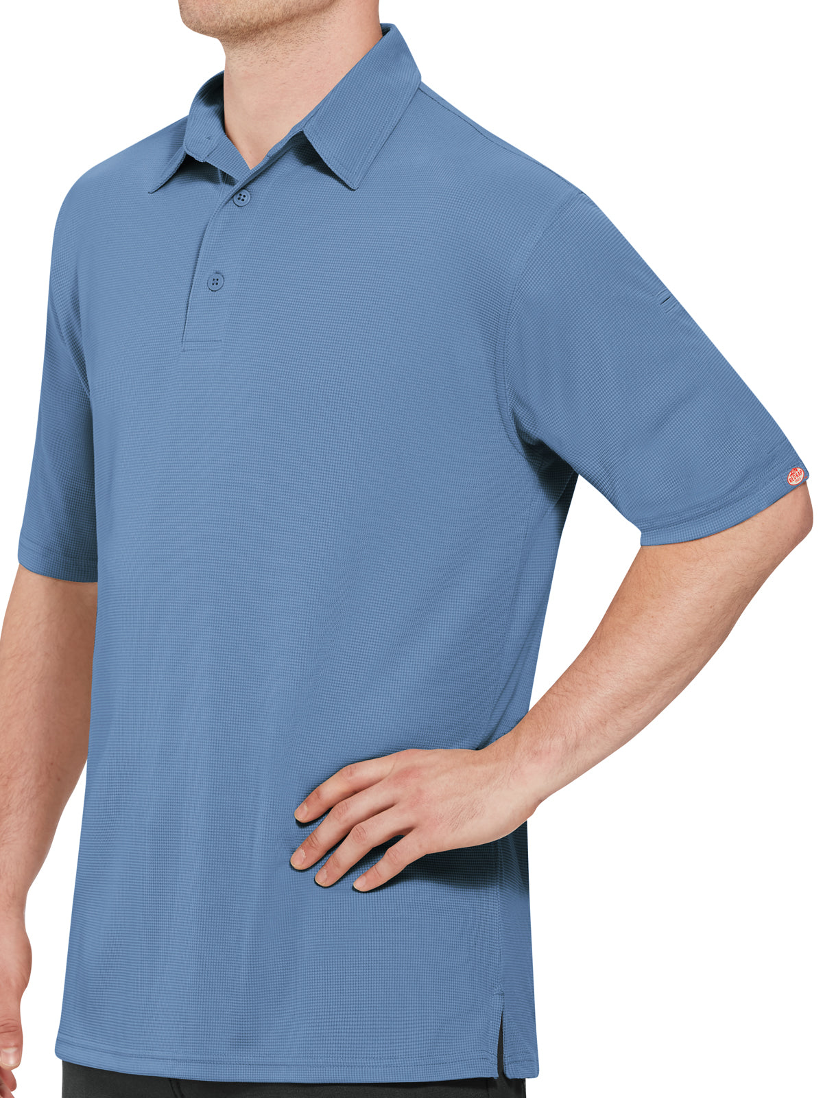 Men's Short Sleeve Performance Knit Flex Series Pro Polo - SK90 - Medium Blue