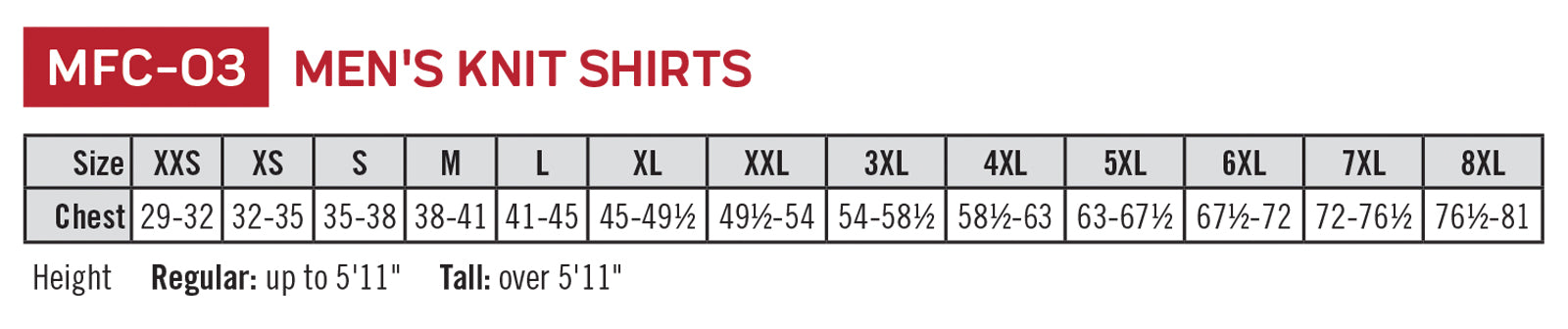 SIZECHART