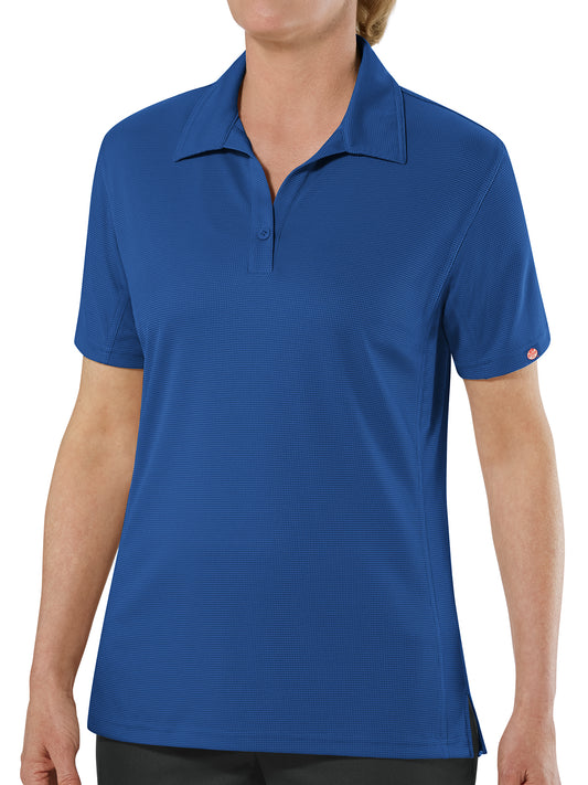 Women's Short Sleeve Performance Knit Flex Series Pro Polo - SK91 - Royal Blue