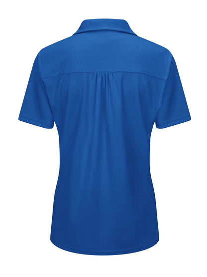 Women's Short Sleeve Performance Knit Flex Series Pro Polo - SK91 - Royal Blue