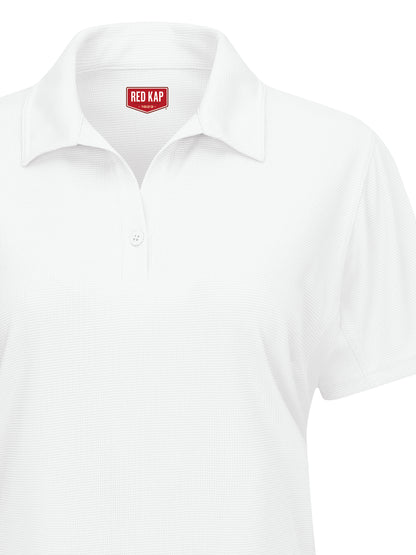 Women's Short Sleeve Performance Knit Flex Series Pro Polo - SK91 - White