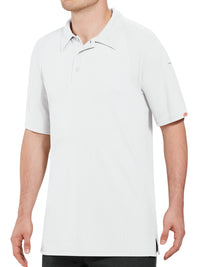 Men's Short Sleeve Performance Knit Flex Active Polo - SK92 - White