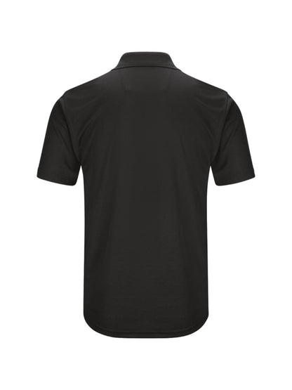 Men's Short Sleeve Performance Knit Pocket Polo - SK98 - Black