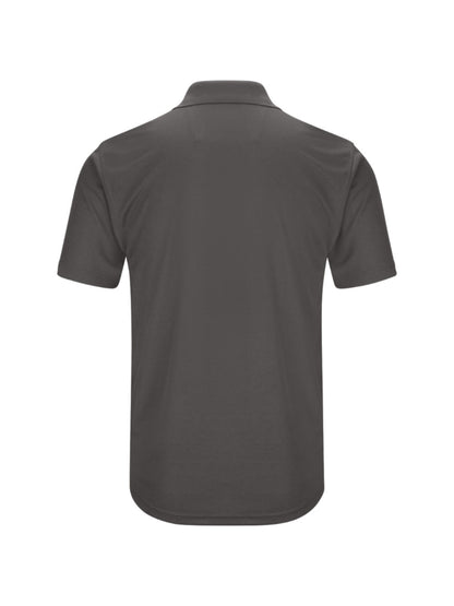 Men's Short Sleeve Performance Knit Pocket Polo - SK98 - Charcoal