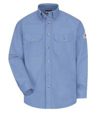 Men's Midweight Flame-Resistant Dress Uniform Shirt - SLU2 - Light Blue