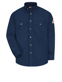 Men's Midweight Flame-Resistant Dress Uniform Shirt - SLU2 - Navy