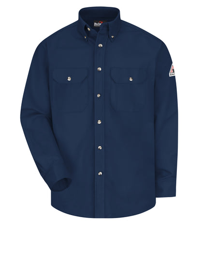 Men's Midweight Flame-Resistant Dress Uniform Shirt - SLU2 - Navy