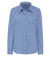Women's Midweight Flame-Resistant Dress Uniform Shirt - SLU3 - Light Blue