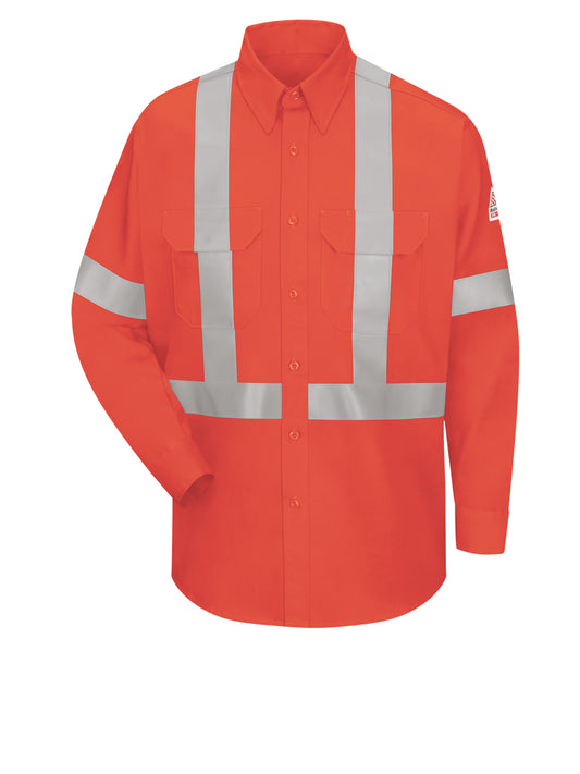 Men's Lightweight Flame-Resistant Enhanced Visibility Shirt - SLUS - Orange