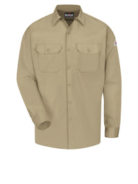 Men's Midweight Excel Flame-Resistant Comfortouch Work Shirt - SLW2 - Khaki