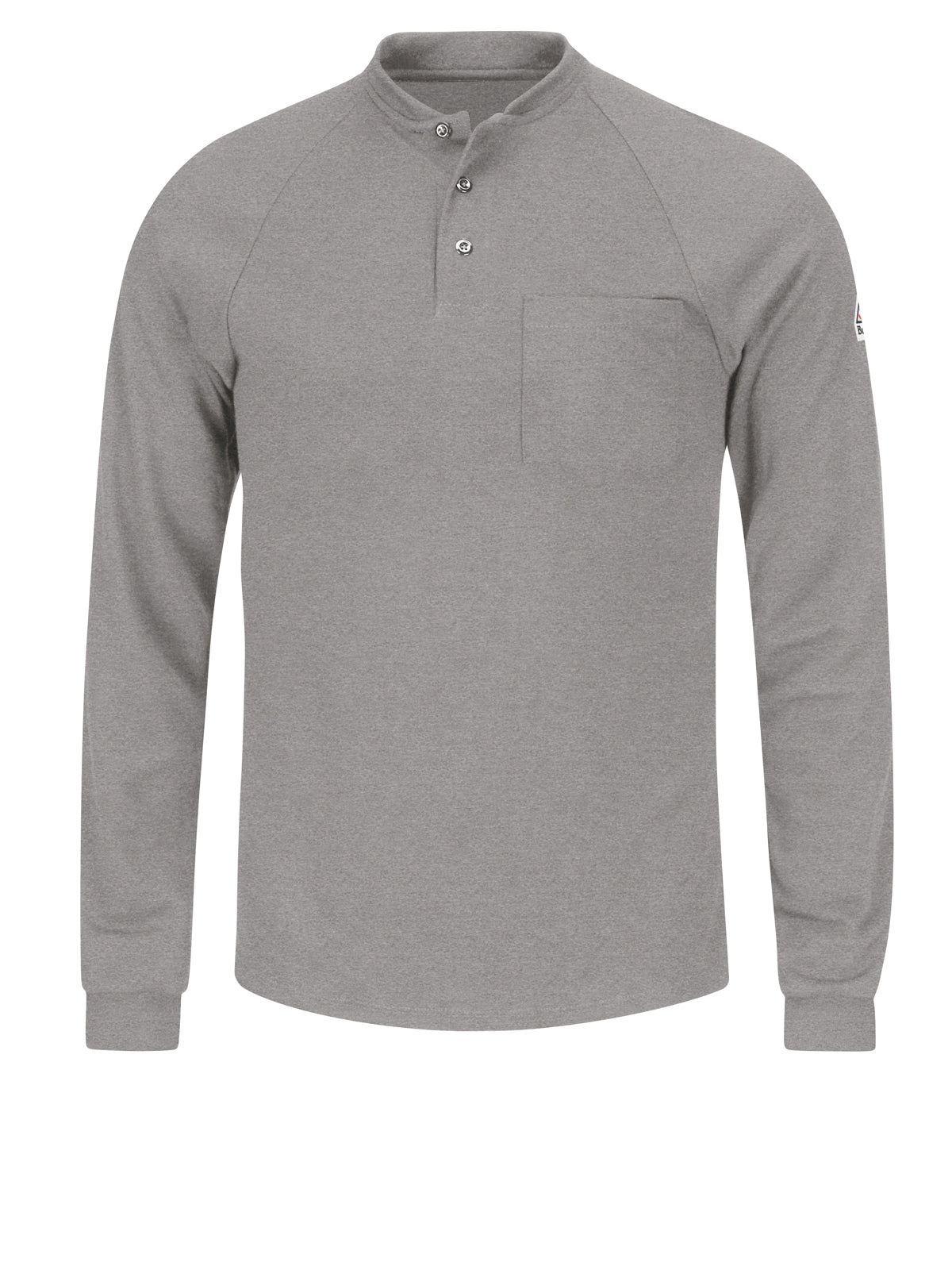 Men's Flame-Resistant Henley Shirt - SML2 - Grey