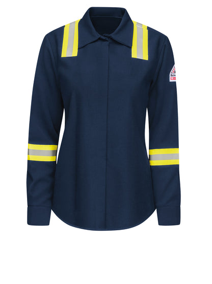 Women's Enhanced Visibility Shirt - SMS5 - Navy