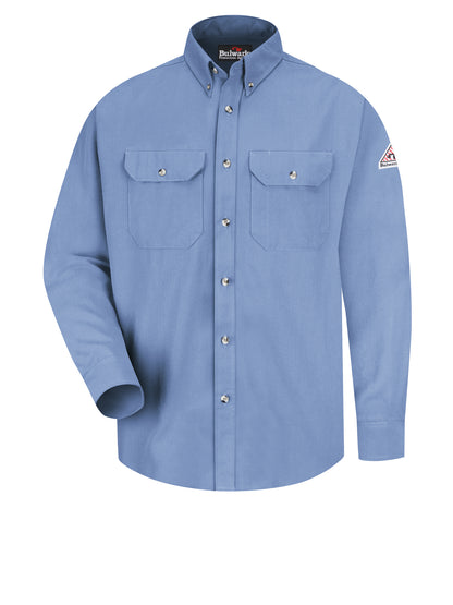 7 Oz Dress Uniform Shirt Grey - SMU2 - Light Blue
