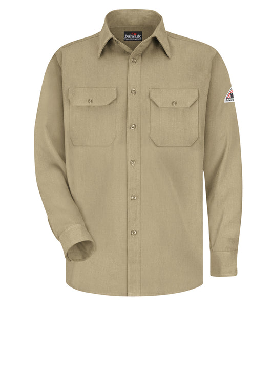 5.8 Oz Dress Uniform Shirt - Khaki - SMU4 - Khaki