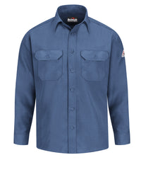 Men's Lightweight Nomex Flame-Resistant Uniform Shirt - SND2 - Gulf Blue