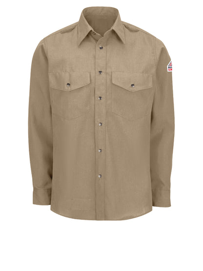 Men's Lightweight Nomex Flame-Resistant Snap-Front Shirt - SNS2 - Tan