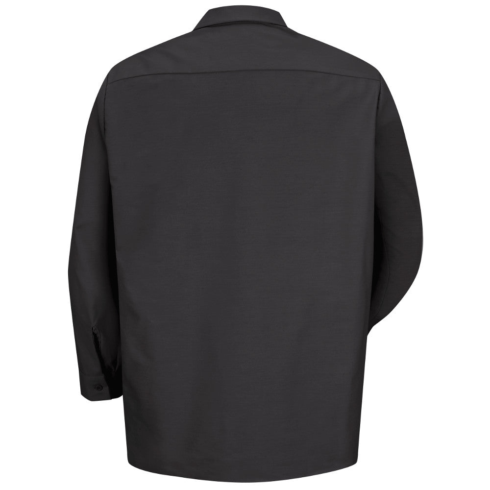 Men's Long Sleeve Industrial Work Shirt - SP14 - Black