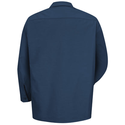 Men's Long Sleeve Industrial Work Shirt - SP14 - Navy