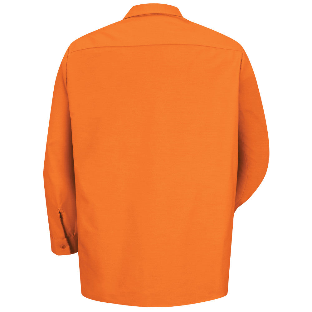 Men's Long Sleeve Industrial Work Shirt - SP14 - Orange