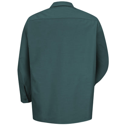 Men's Long Sleeve Industrial Work Shirt - SP14 - Spruce Green