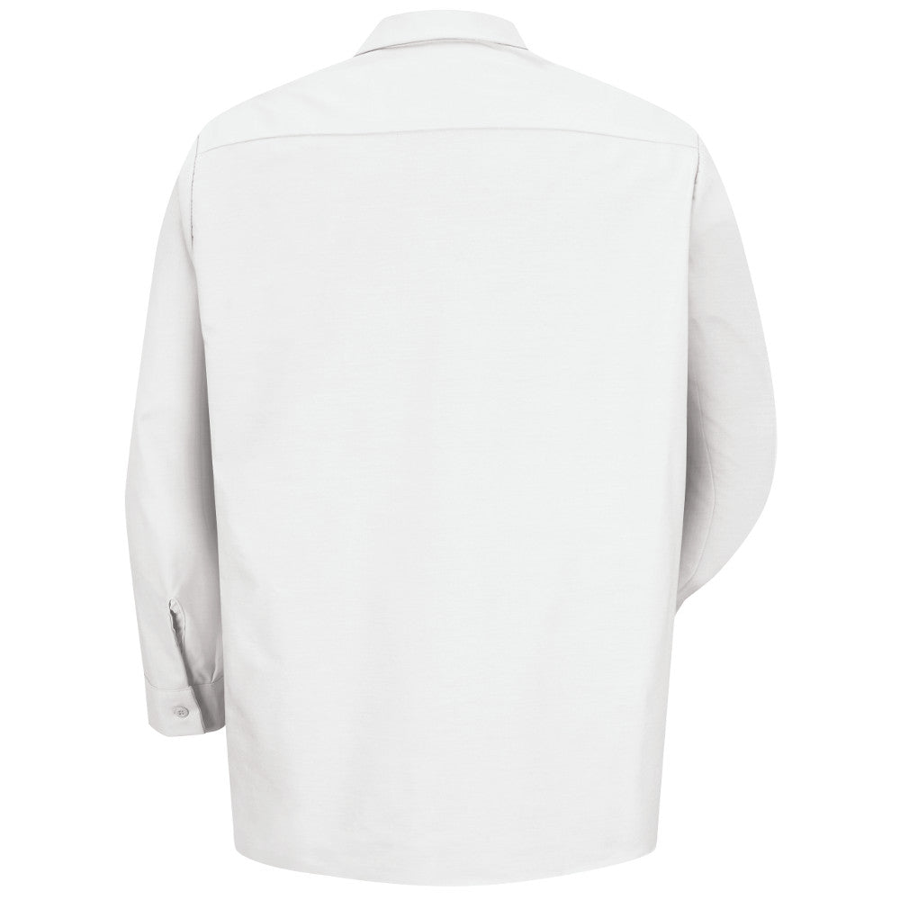 Men's Long Sleeve Industrial Work Shirt - SP14 - White