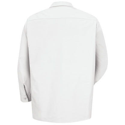 Men's Long Sleeve Industrial Work Shirt - SP14 - White