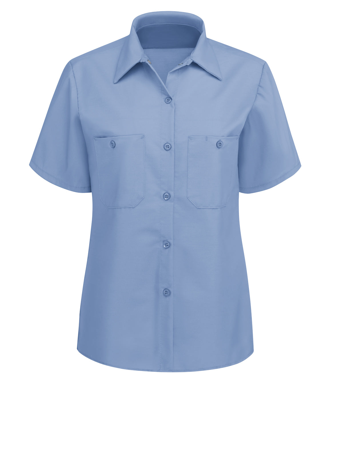 Women's Short Sleeve Industrial Work Shirt - SP23 - Light Blue