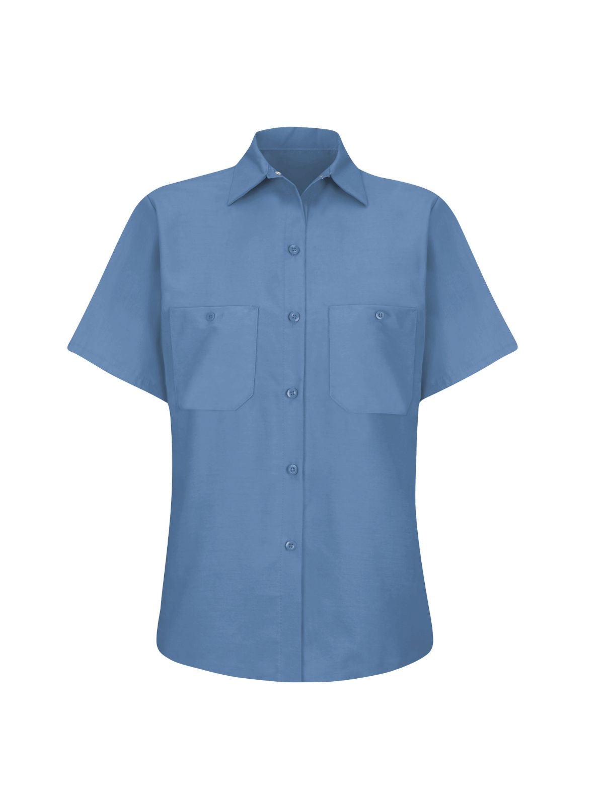 Women's Short Sleeve Industrial Work Shirt - SP23 - Petrol Blue