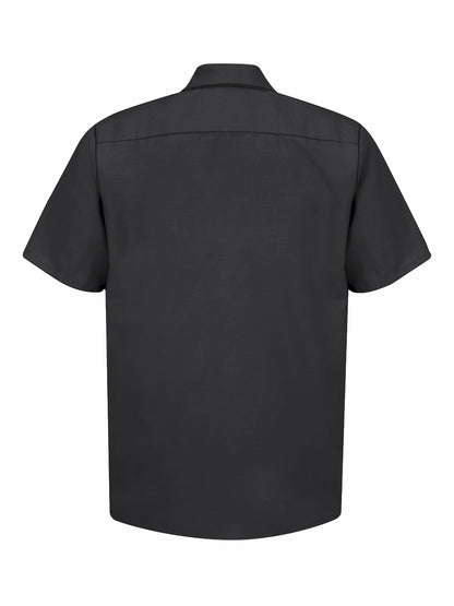 Men's Short Sleeve Industrial Work Shirt - SP24 - Black