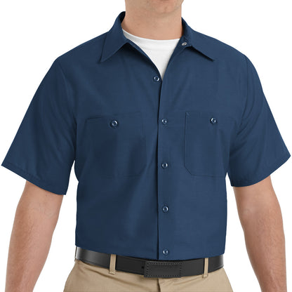 Men's Short Sleeve Industrial Work Shirt - SP24 - Navy