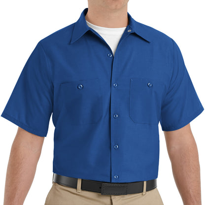 Men's Short Sleeve Industrial Work Shirt - SP24 - Royal Blue