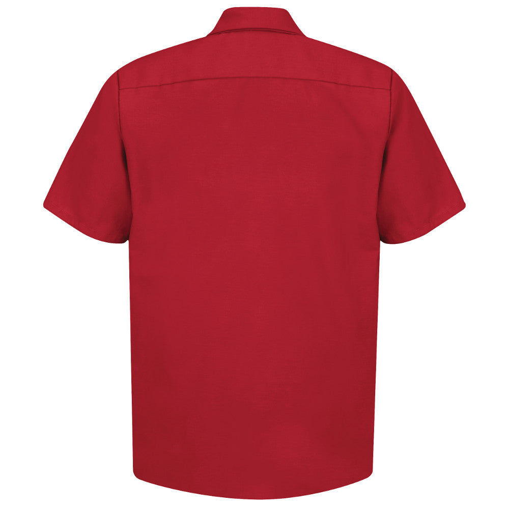 Men's Short Sleeve Industrial Work Shirt - SP24 - Red