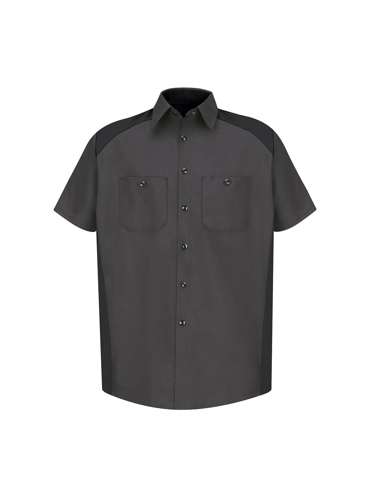 Men's Short Sleeve Motorsports Shirt - SP28 - Charcoal/Black