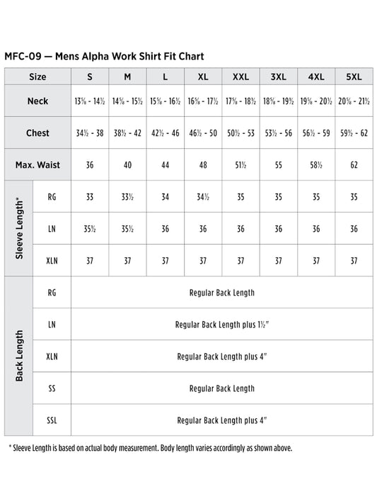 SIZECHART