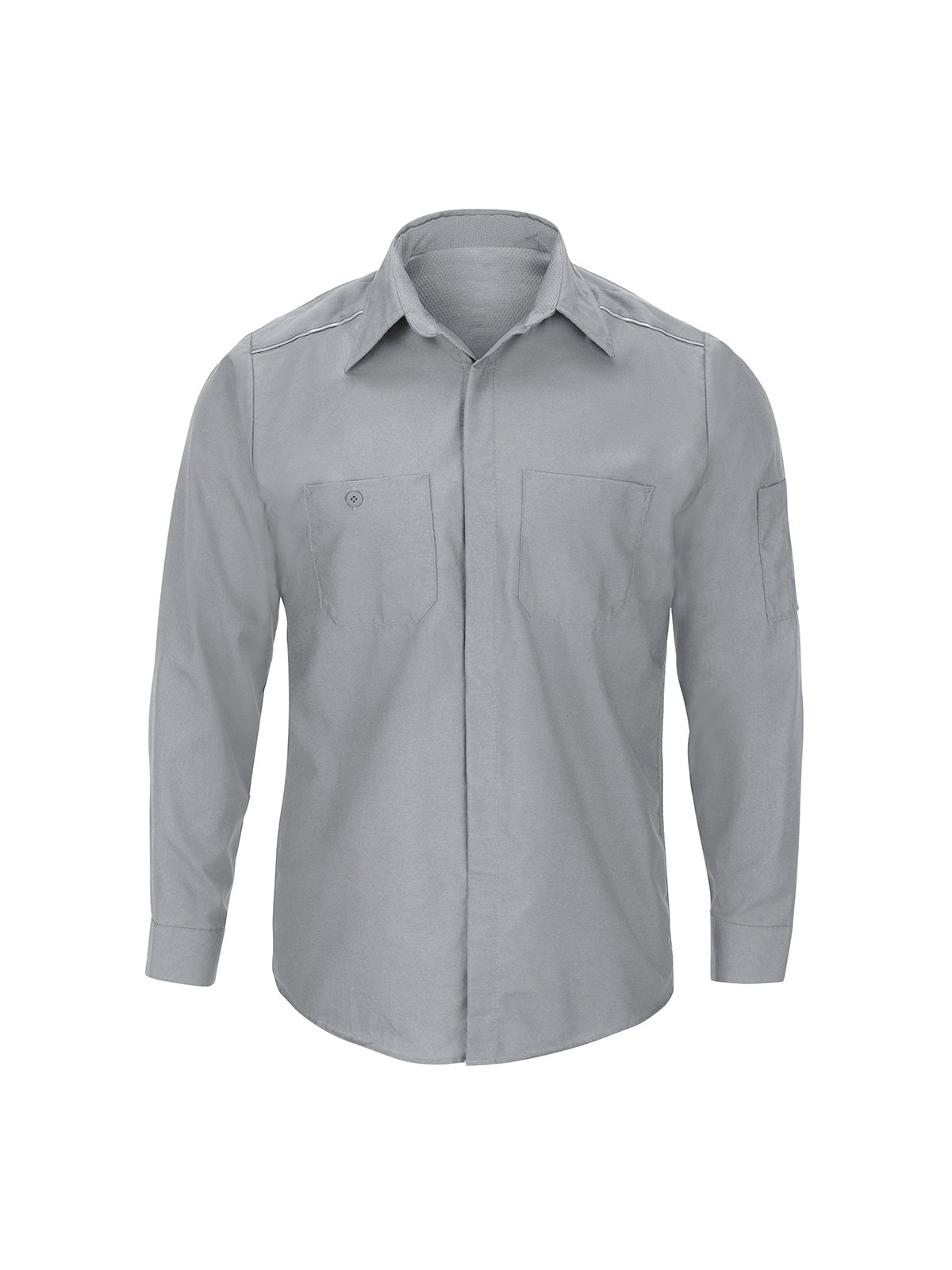 Men's Long Sleeve Pro Airflow Work Shirt - SP3A - Grey