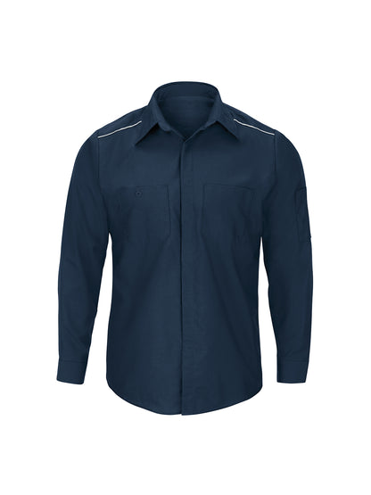 Men's Long Sleeve Pro Airflow Work Shirt - SP3A - Navy