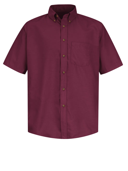 Men's Short Sleeve Dress Shirt - SP80 - Burgundy