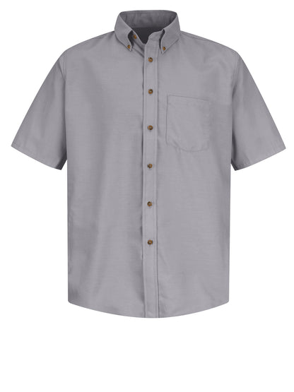 Men's Short Sleeve Dress Shirt - SP80 - Silver Grey