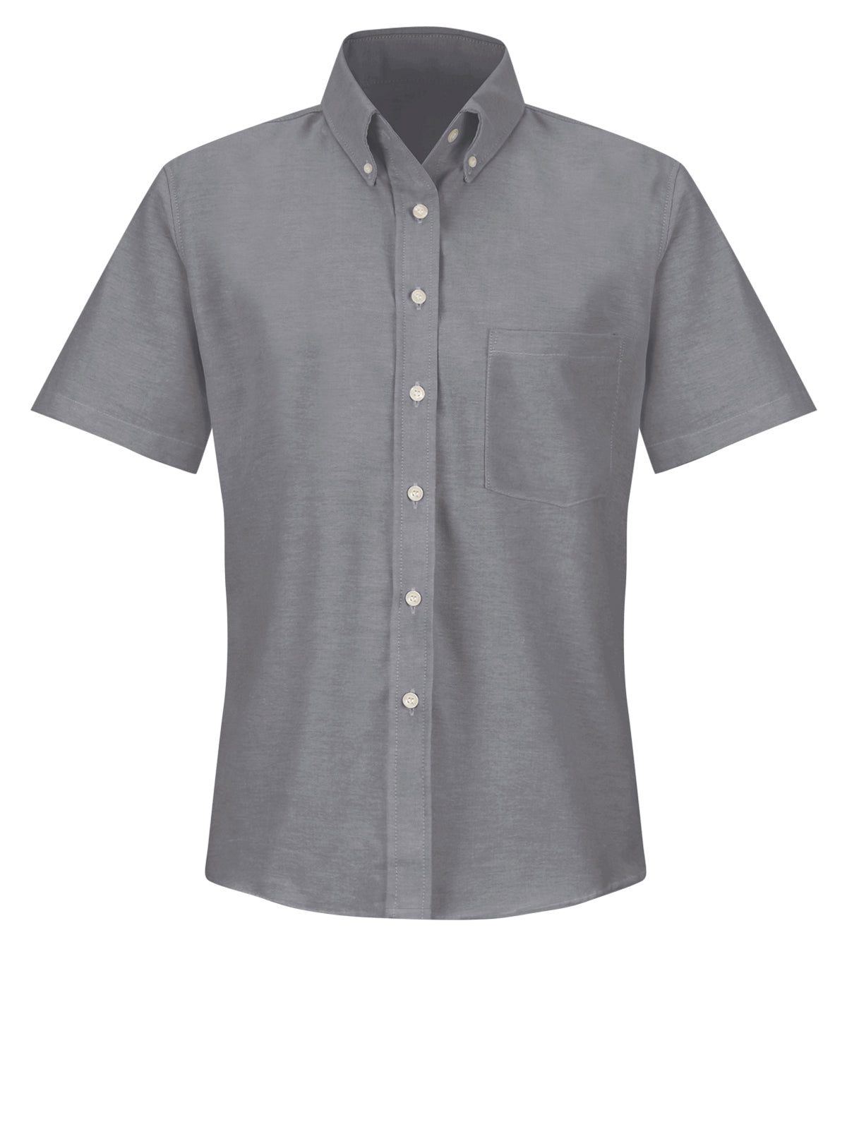 Women's Short Sleeve Executive Oxford Dress Shirt - SR61 - Grey