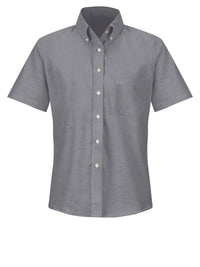Women's Short Sleeve Executive Oxford Dress Shirt - SR61 - Grey