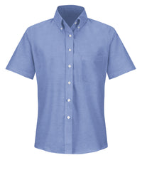 Women's Short Sleeve Executive Oxford Dress Shirt - SR61 - Light Blue