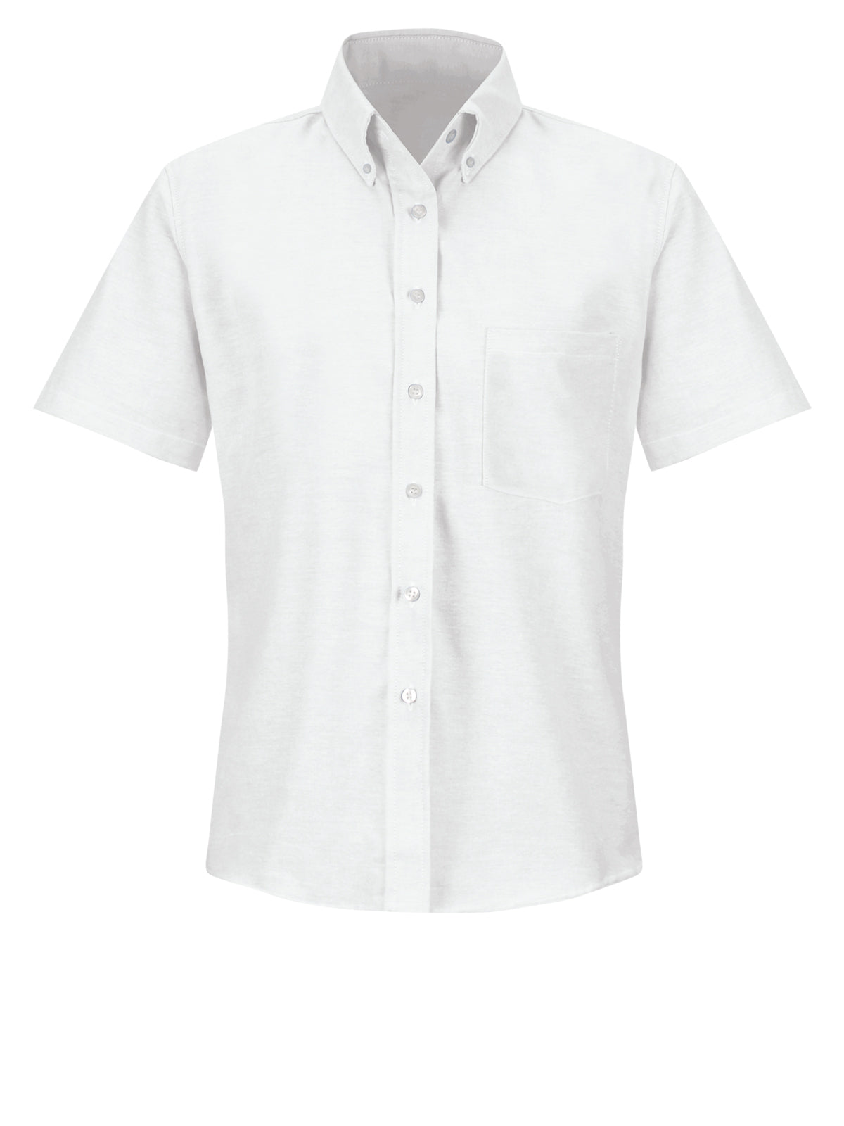 Women's Short Sleeve Executive Oxford Dress Shirt - SR61 - White